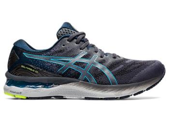 Asics Herr Löparskor GEL-NIMBUS 23 (4E) Grå/Blå